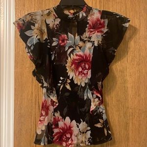 Flower print top